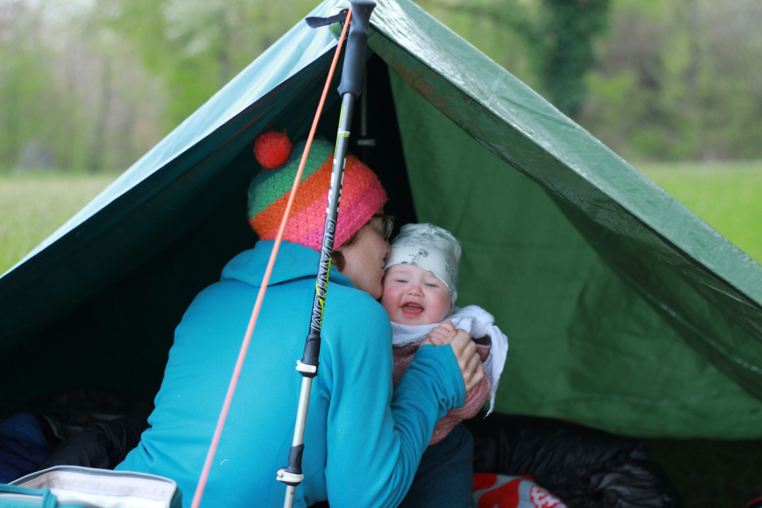 Wie übernachtet es sich draussen mit Baby?